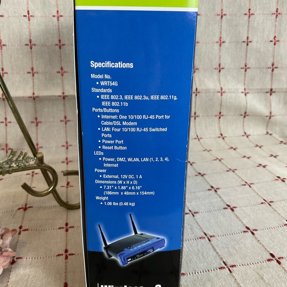 Linksys WRT54G Wireless-G Broadband Router in Original Box NEW - Picture 7 of 9